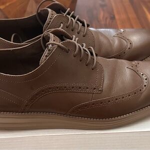 Cole Haan Tan Leather Oxfords